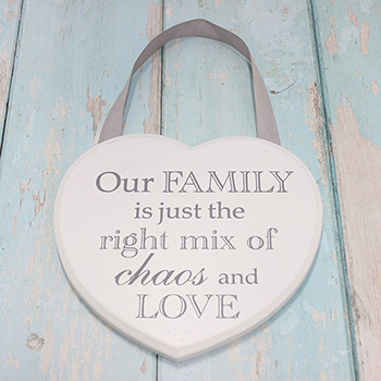 Shabby Chic Heart Family